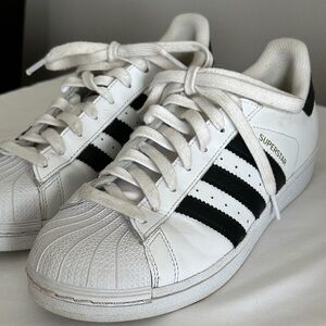 Adidas Superstar White with Black Stripes